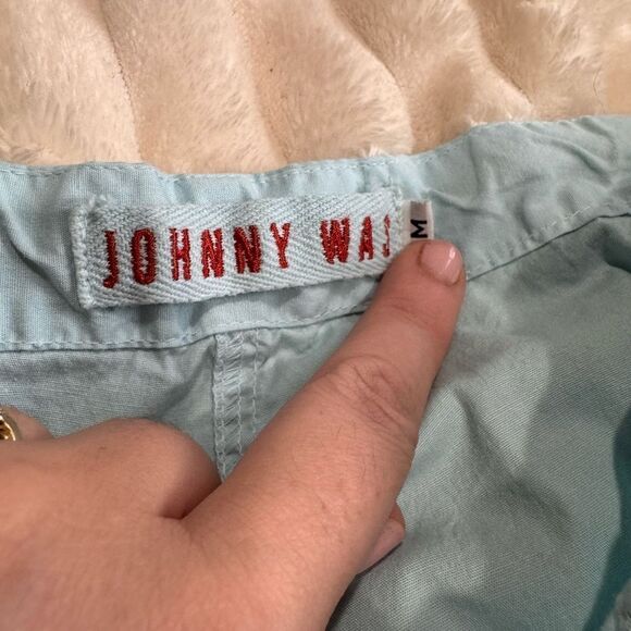 Johnny Was Pants Blue Cargo Pocket Drawstring Women's Medium Cotton - Picture 4 of 8